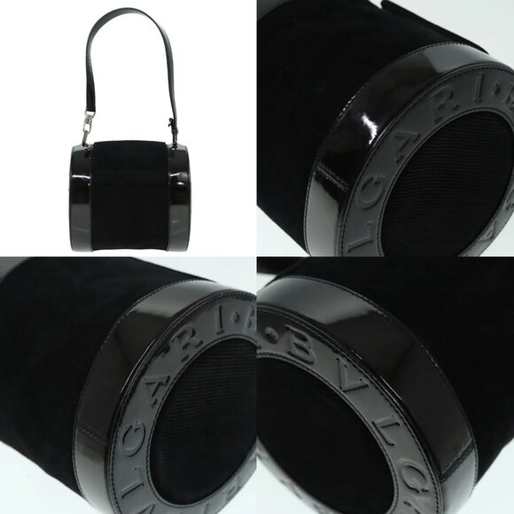 BVLGARI Hand Bag Suede Brown Auth hk1677 - Picture 14 of 14